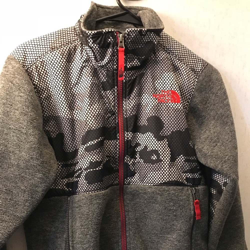 The North Face Kids Puffer Jacket - Gray and Red